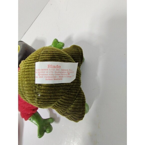 Russ Berrie Blade Frog Christmas Country Folk Shelf Sitter Winter IceSkate W/Tag - Picture 4 of 5